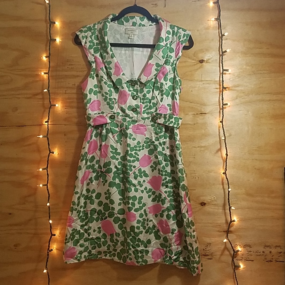 Silk Moulinette Soeurs retro shift dress